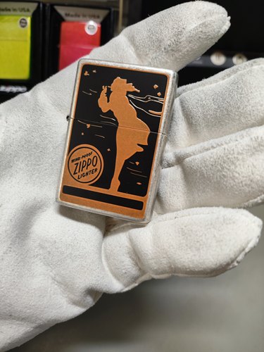 全新正品zippo芝宝打火机 古银风女 专利底  2020年