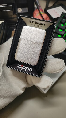 全新正品zippo打火机 壳不含内胆1941银色拉丝光板 美版镀铬拉丝