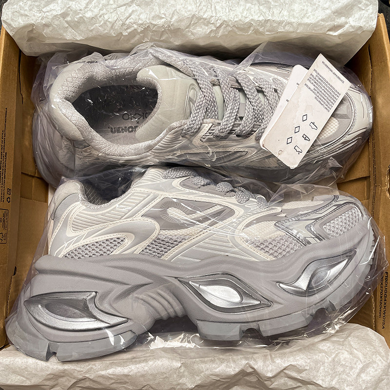 香港正品旗舰版异瞳猫眼机甲鞋男女款2026新款情侣运动休闲老爹鞋,流行男鞋,老爹鞋,淘宝优惠券,粉丝福利购,淘宝优惠卷