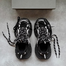 香港高端现货3xl老爹鞋男鞋女2025新款做旧情侣厚底休闲运动鞋潮