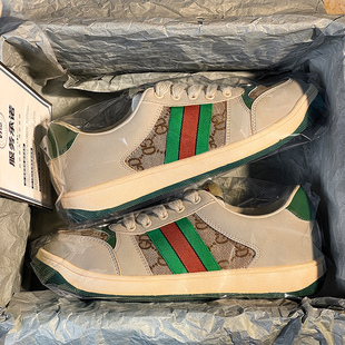 高端正品脏脏鞋真皮男女款2026新款休闲厚底情侣复古运动板鞋潮男