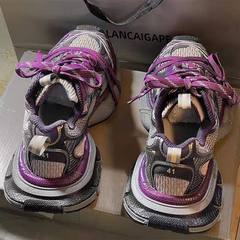 巴黎3xl老爹鞋紫色九代做旧男女款冬季2025新款厚底休闲运动鞋潮