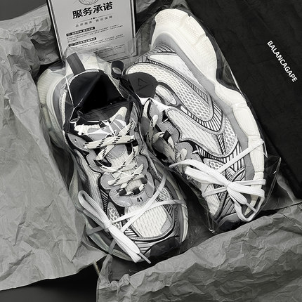 香港正品旗舰版巴黎3xl老爹鞋男女款九代做旧爆款增高厚底运动鞋