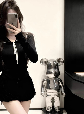 大姐姐 the dover极简海军领羊毛长袖针织衫秋冬包臀半身裙两件套