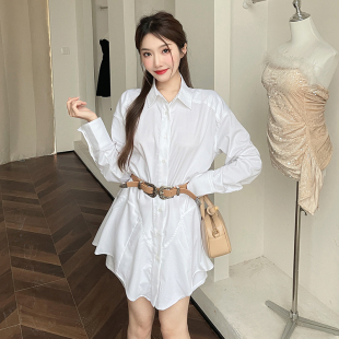自带比例衬衫 情绪补给款 裙收腰显瘦短裙 白衬衫 顾小落不失调性