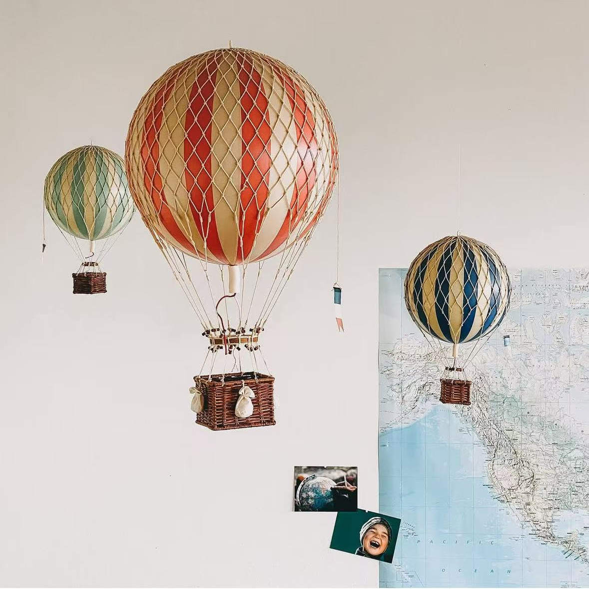 礼遇热气球装饰吊饰儿童房挂饰