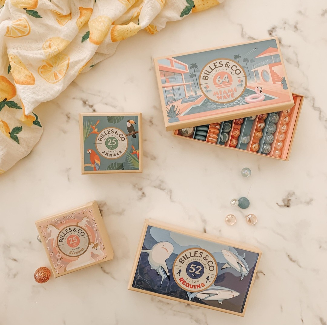 billes&co儿童弹珠玩具滚球游戏