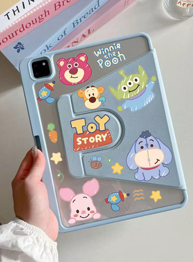 适用OPPOPad3Pro保护壳12.1平板保护套一加Pro全包air2旋转11.4防弯摔se11亚克力带笔槽pad2/3迪士尼贴纸11.6