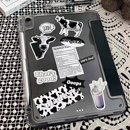 2025新款ipadA16 十一代气囊防摔保护套11寸ipadmini6/7亚克力Air1/2/3/4/5带笔槽支架ipad5/6/7/8/9代保护壳