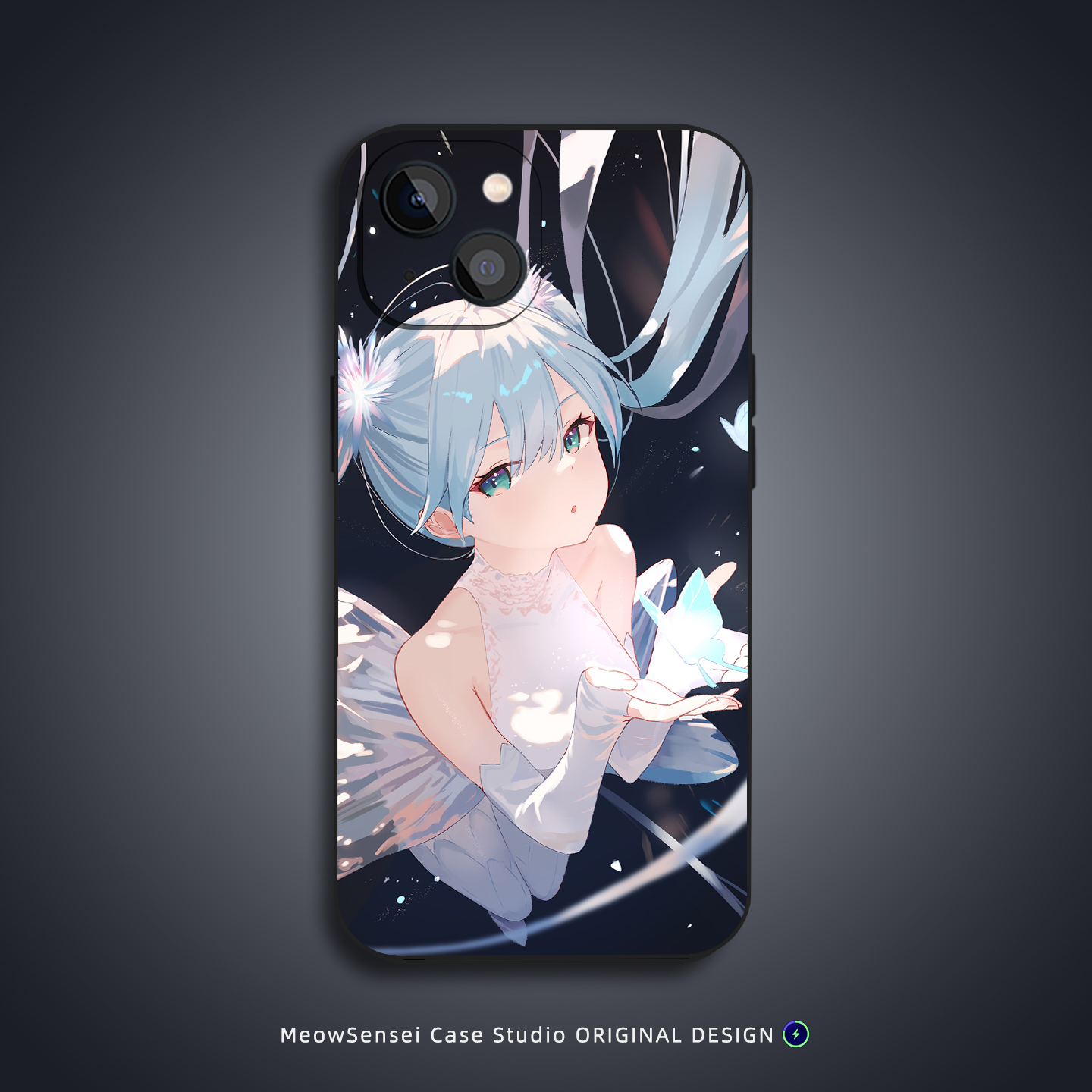 美丽少女初音miku手机壳适用苹果16小米15华为VIVO荣耀X70红米K90液态硅胶OPPO磁吸iPhone17ProMax动漫二次元