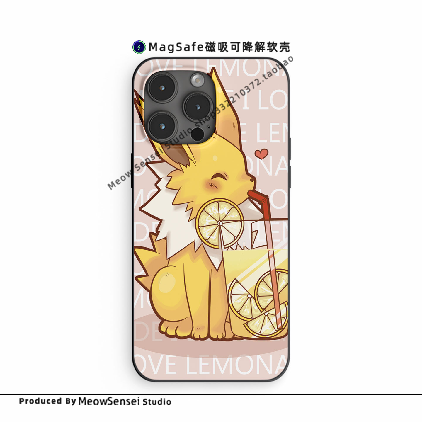 可爱小清新雷伊布宝可梦防摔手机壳适用iPhone15磨砂14/13小众高级感磁吸MagSafe苹果16ProMax环保可降解软壳