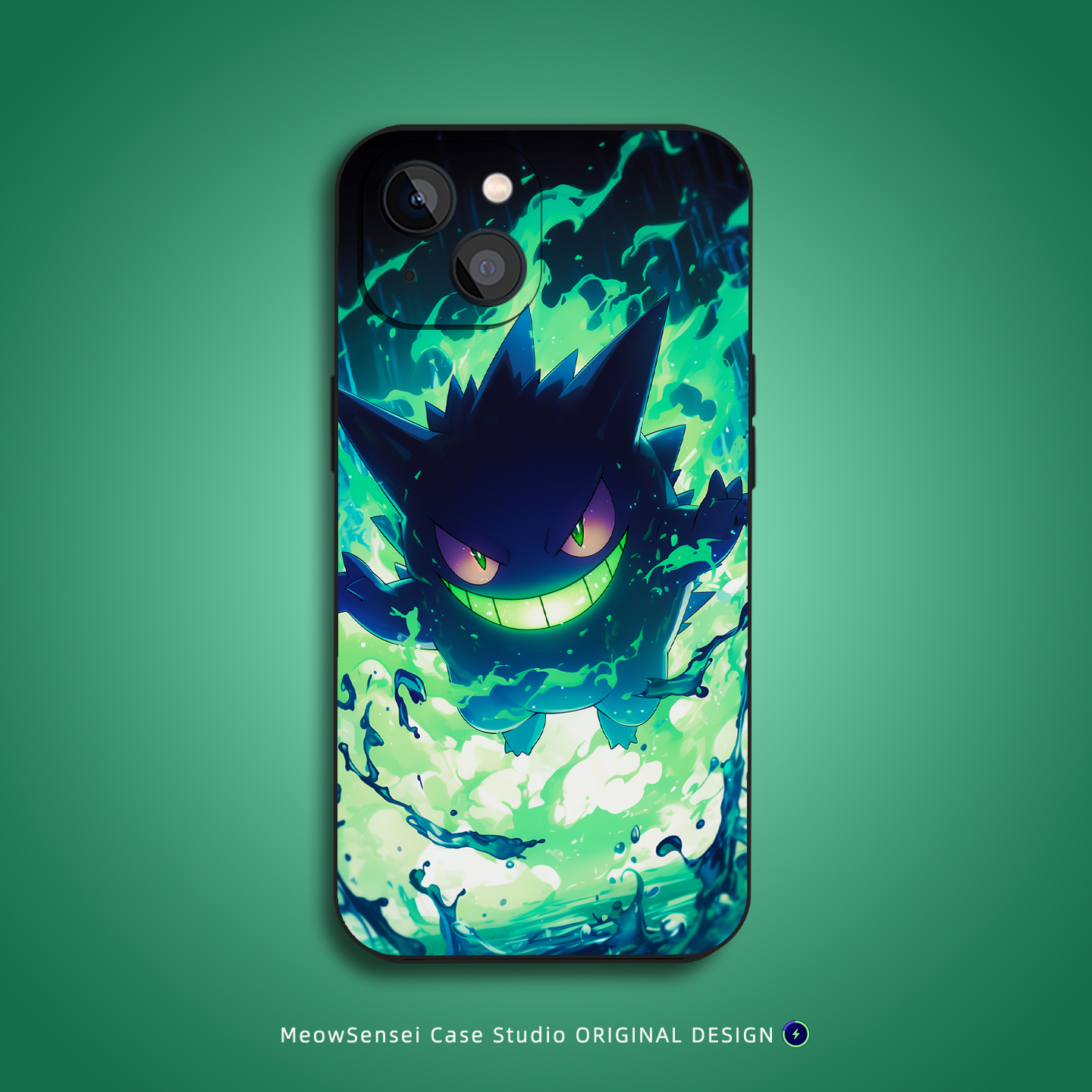 邪恶耿鬼宝可梦手机壳适用苹果16华为VIVO小米15动漫OPPO14艺术Air卡通MagSafe磁吸充电iPhone17ProMax二次元