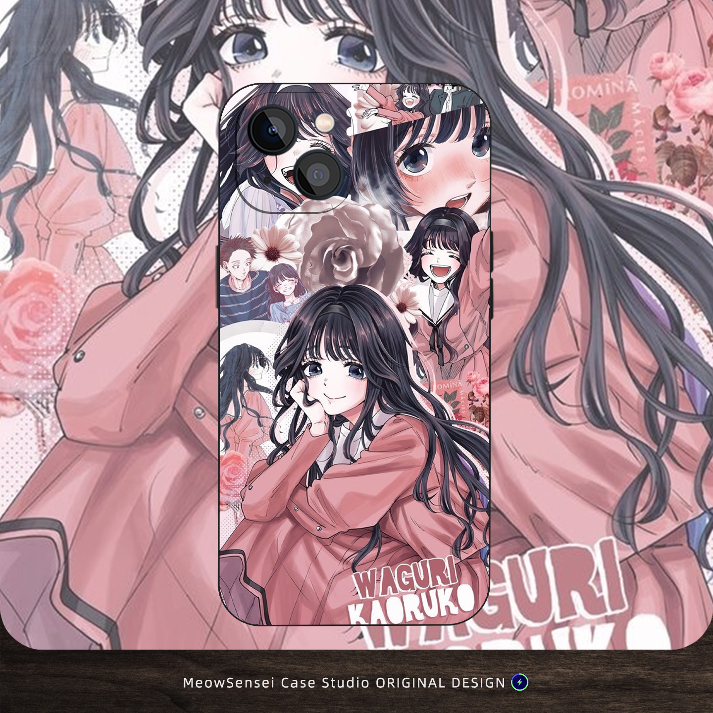 和栗薰子少女手机壳适用苹果16小米14一加15华为Air红米K90动漫二次元VIVO液态硅胶OPPO13磁吸iPhone17ProMax