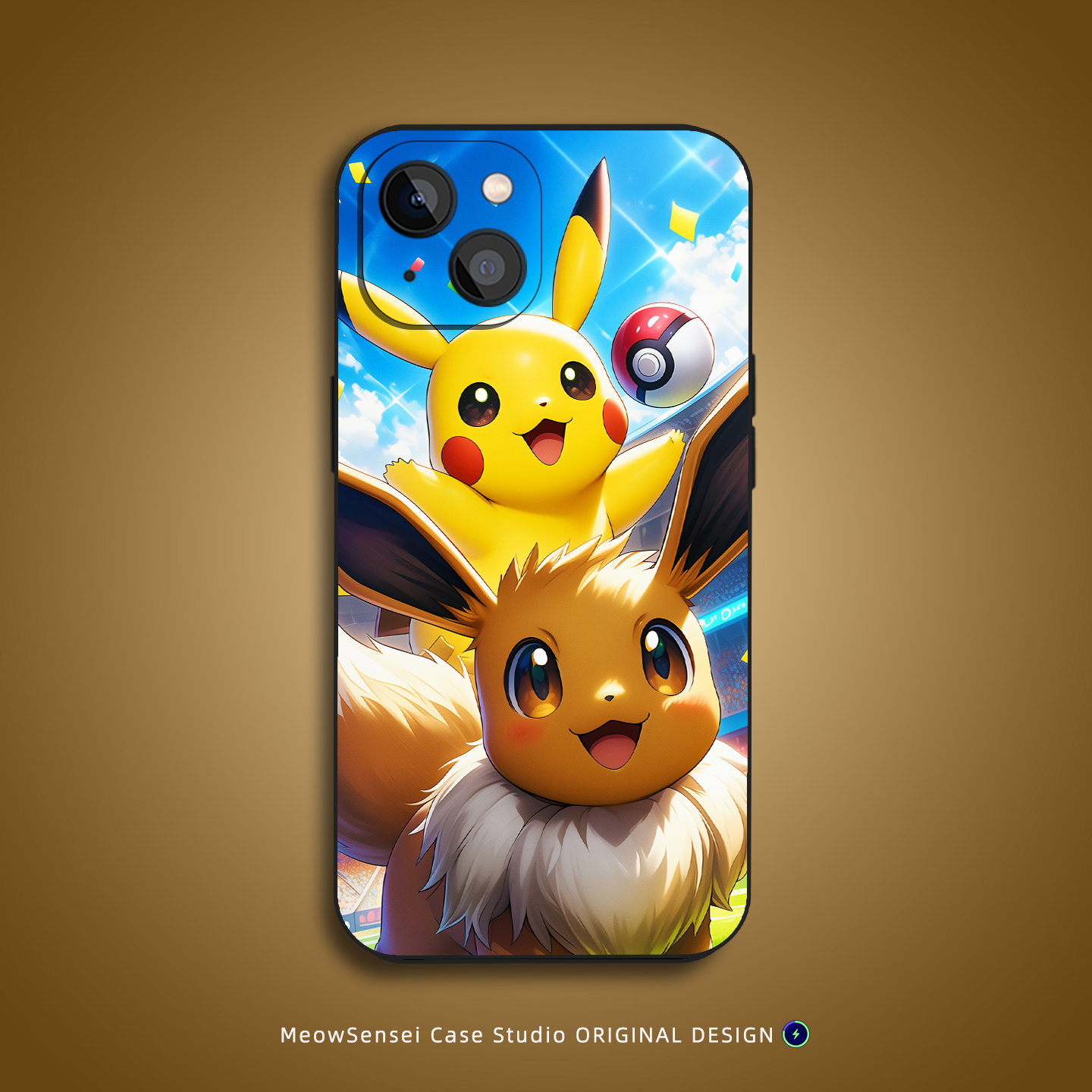 皮卡丘伊布宝可梦手机壳适用苹果16华为OPPO小米15动漫VIVO艺术Air卡通MagSafe磁吸充电iPhone17ProMax二次元