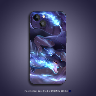 mega喷火龙宝可梦手机壳适用苹果16小米15华为14液态硅胶VIVO卡通OPPO新款磁吸iPhone17ProMax小众个性保护套