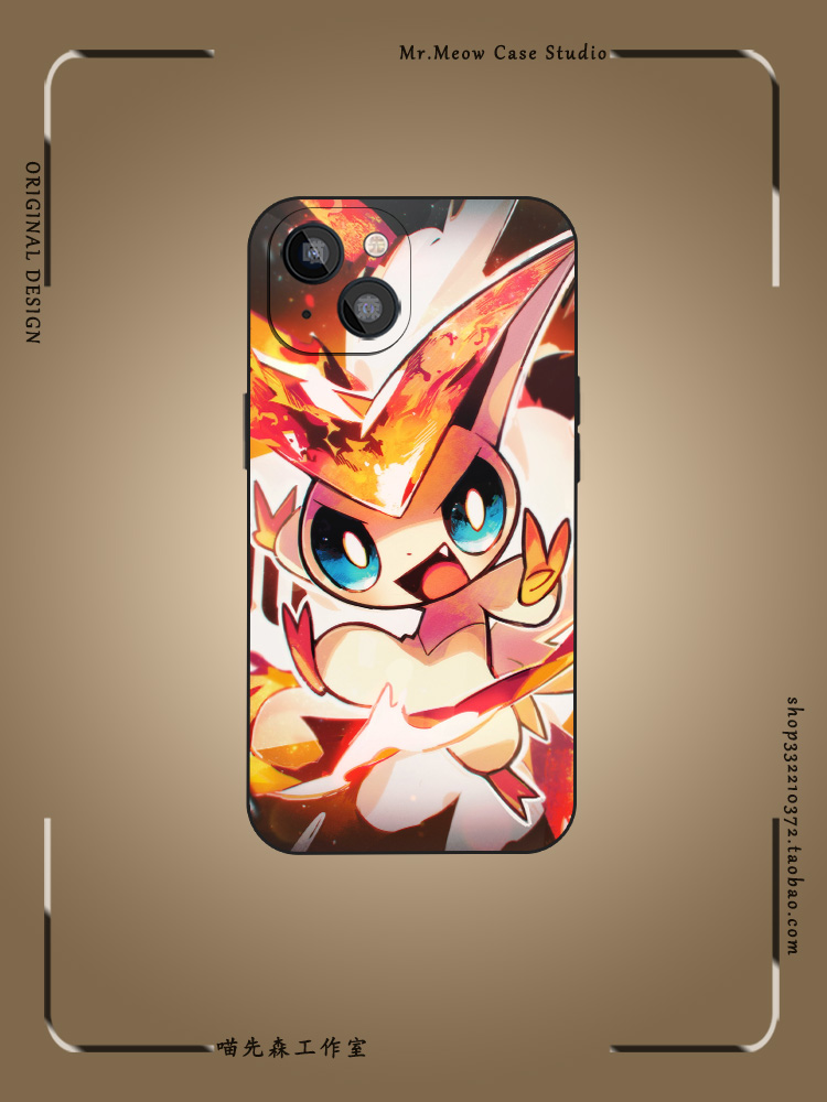 比克提尼幻之宝可梦手机壳适用iPhone16小米14液态硅胶12玻璃11全包防摔13苹果15ProMax神奇宝贝SE动漫二次元