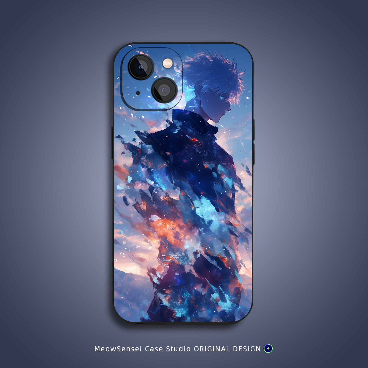 五条悟咒术回战手机壳适用苹果17Air小米15/14华为VIVO防摔液态硅胶OPPO13磁吸iPhone16ProMax炫彩二次元艺术