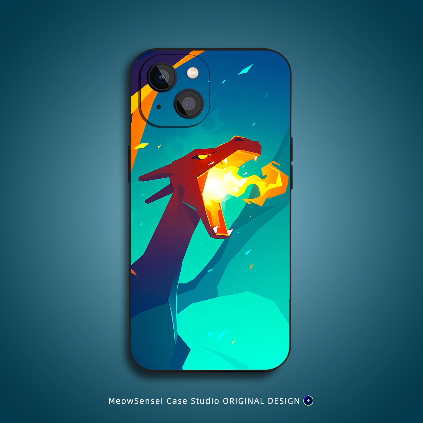 喷火龙宝可梦手机壳适用苹果16华为VIVO小米15动漫OPPO艺术插画Air卡通MagSafe磁吸充电iPhone17ProMax二次元