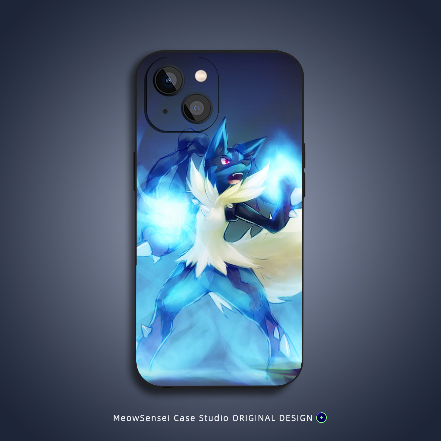 路卡利欧宝可梦手机壳适用苹果16小米15华为14荣耀70液态硅胶VIVO卡通艺术OPPO新款磁吸iPhone17ProMax保护套