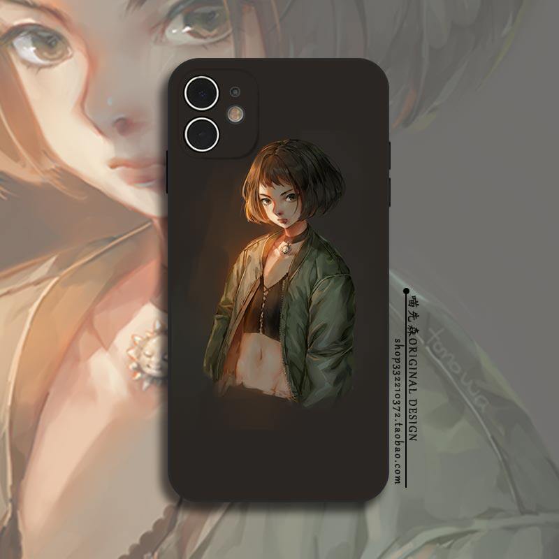 这个杀手不太冷小萝莉适用iPhone16/12苹果13/14硅胶XS玻璃15promax手机壳11华为荣耀OPPO小米VIVO安卓保护壳