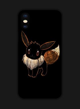 黑色伊布宝可梦适用iPhone16/12/13/14苹果15ProMax全包手机壳XS/XR神奇宝贝华为荣耀OPPO小米VIVO安卓保护壳