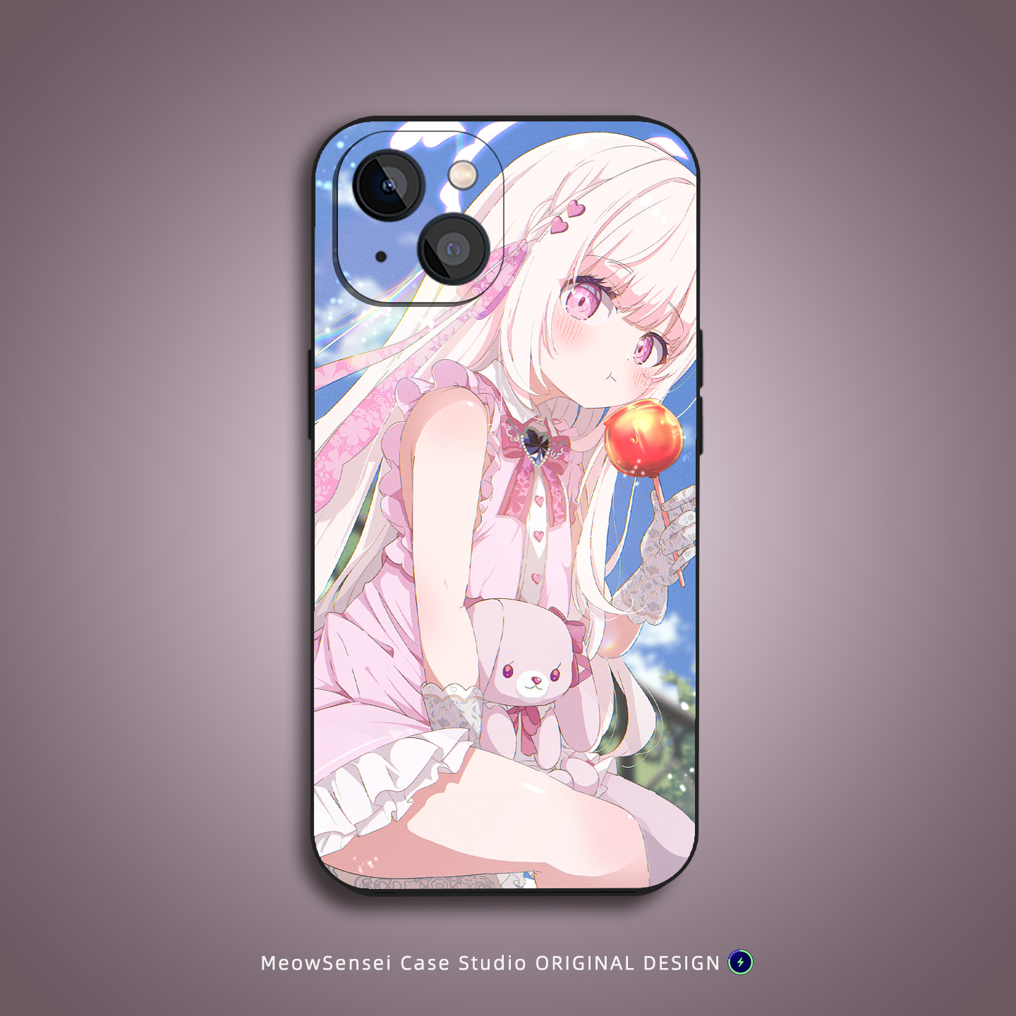 可爱嘟嘴萝莉手机壳适用苹果16小米15华为13/14红米K90动漫二次元VIVO液态硅胶OPPO磁吸iPhone17ProMax保护套