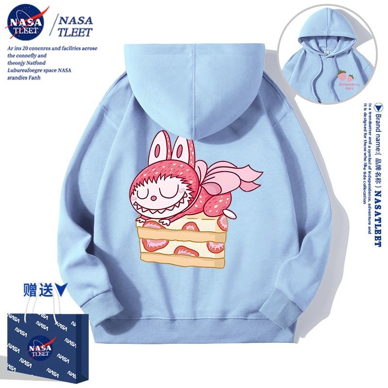 NASA联名春秋季卡通可爱2025夏季潮牌t桖休闲衣服新款百搭男女童