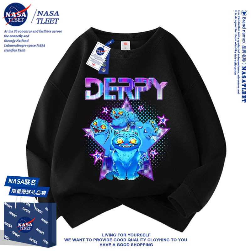 NASA新款kpop猎魔女团休闲圆领套头男女儿童卫衣服秋冬装上衣