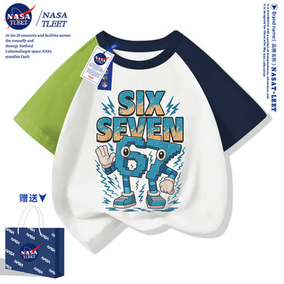 NASA联名Steal a Brainrot偷走一颗脑红脑腐67男女卡通短袖t恤衫