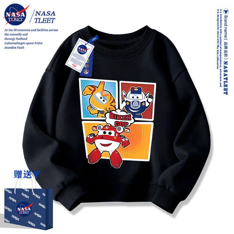 NASA超级飞侠儿童卫衣春秋女孩洋气秋装上衣2025新款男大童衣服