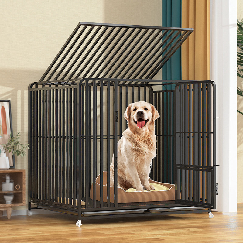 狗笼子大型犬中型小型犬狗笼带厕所分离室内外拉布拉多金毛狗笼子_虎窝淘