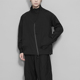 原创潮牌暗黑系山本风不规则裁剪领口小众设计感休闲外套男士 秋装