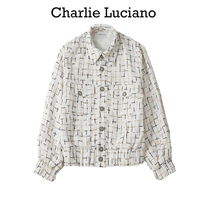 Charlie Luciano小香风短外套 秋冬新款短外套衬衫男女同款CL外套