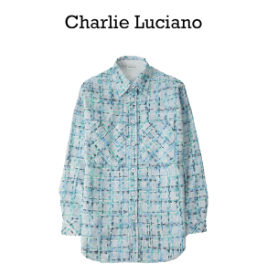 Charlie Luciano衬衫 CL外套情侣格子衬衫潮牌CL衬衫