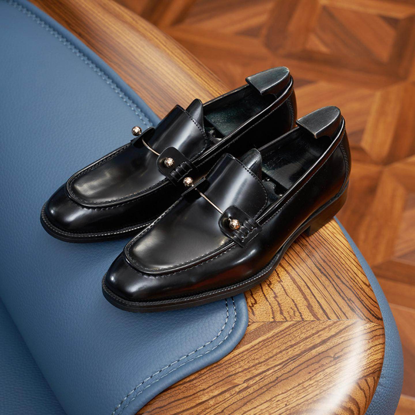 普洛克正品皮乐福鞋男商务休闲正装皮鞋个性装饰英伦风男士乐福鞋,流行男鞋,马丁靴,淘宝优惠券,粉丝福利购,淘宝优惠卷