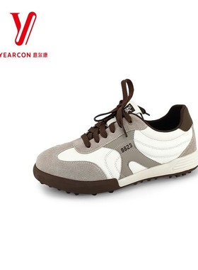 意尔康男鞋2025年秋季新款百搭德训鞋时尚拼色休闲鞋5522AE58371A