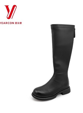 意尔康时尚显瘦长筒靴厚底2025增高冬季5762CM43790B女鞋舒适新款