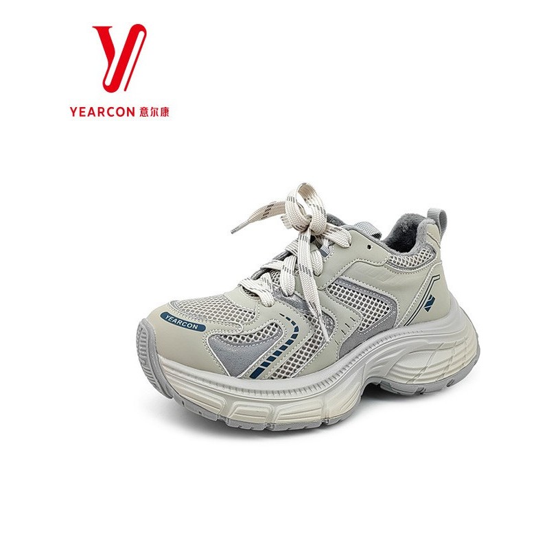 意尔康运动潮流时尚厚底鞋2025老爹5782DD26543M冬季加绒新款女鞋