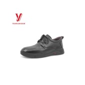 意尔康新款 加厚 系带2026休闲5711AM594266加绒皮鞋 潮真皮时尚 男鞋