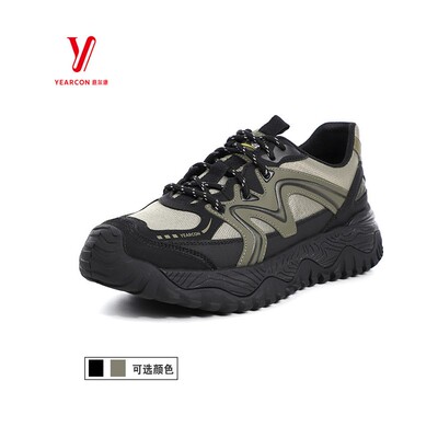 意尔康男鞋运动鞋户外秋季休闲鞋系带新款5541AE58409U厚底2025潮