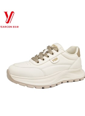 意尔康年舒适新款冬季2025运动鞋小白鞋休闲女鞋厚底S581AD05606U