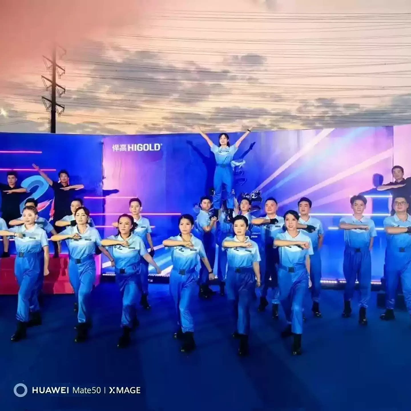 儿童演出服男女童合唱团舞台表演服蓝色