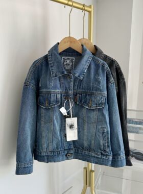 牛哆哆儿童牛仔外套秋装男女童休闲刺绣夹克衫牛仔衫潮95295