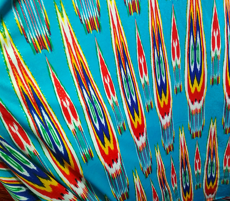 新疆民族服饰维吾尔族特色艾德莱斯绸布料宽幅1米50CM新品