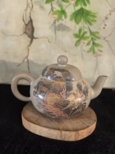 云南建水紫陶茶壶厂家直销 枕溪山房 王天龙 龙行大运 笑樱壶