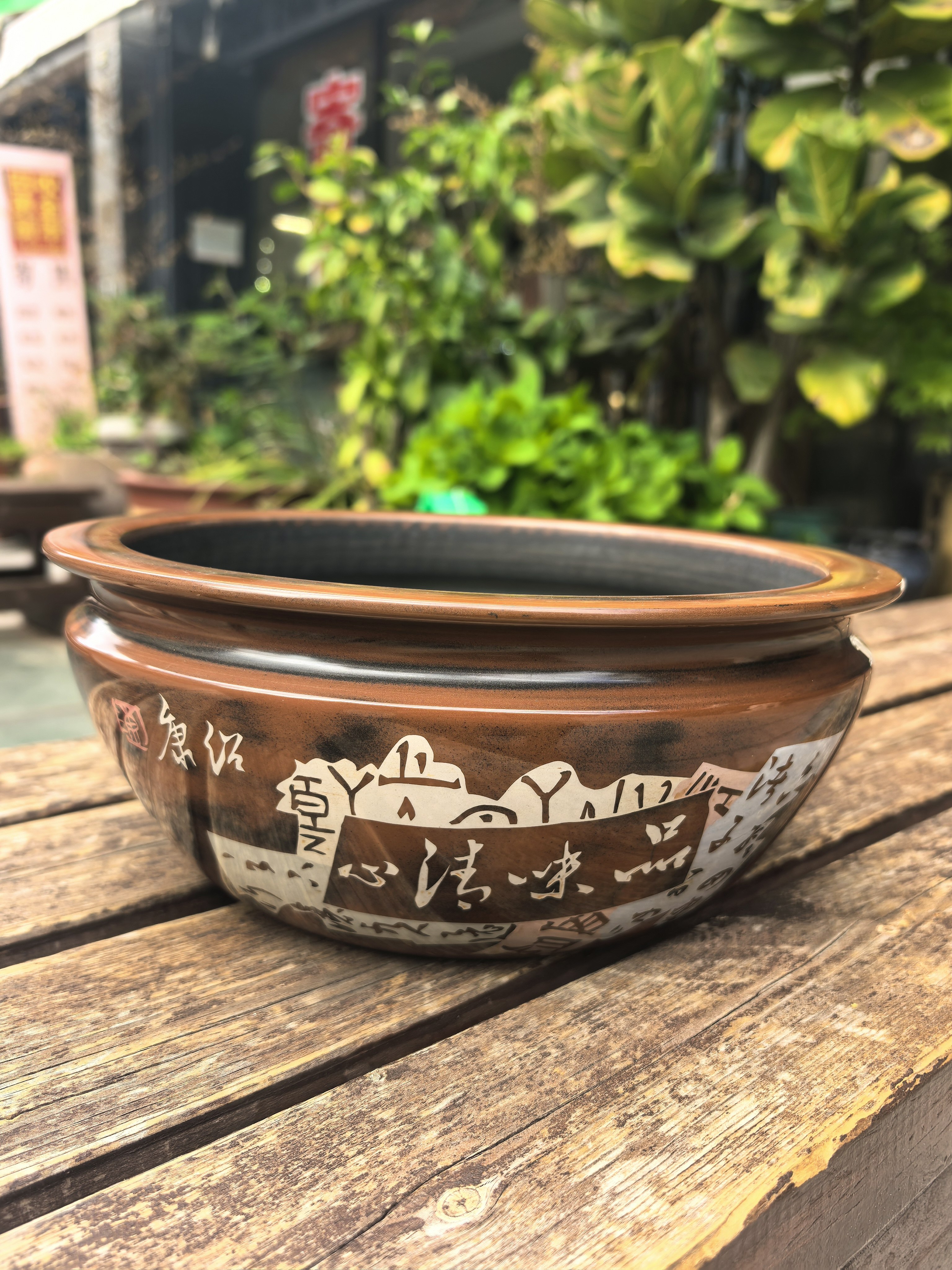 云南建水紫陶茶海厂家直销 陈绍康大师 亮光残贴 宽口水洗
