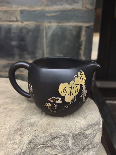 云南建水紫陶茶海厂家直销 仁烨堂明仁大师 有把公道杯 300cc