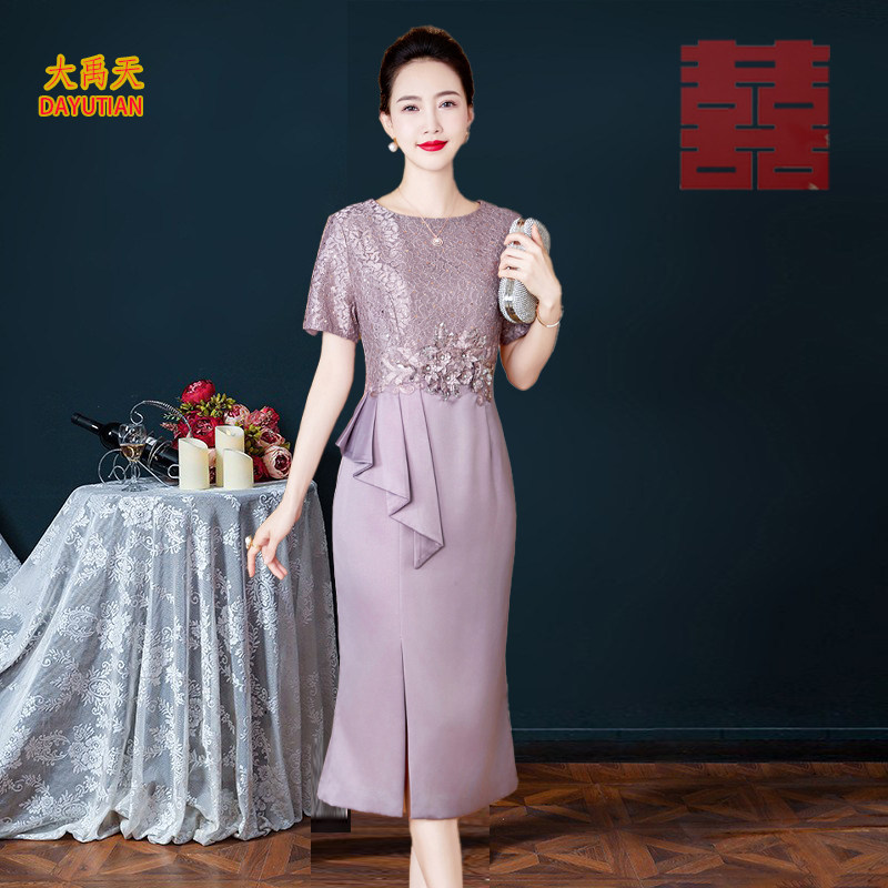 婚宴装喜婆婆春夏季丈母娘显年轻