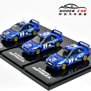 Hobby japan ig联名 1:64 斯巴鲁翼豹 Impreza WRC 1997 合金车模