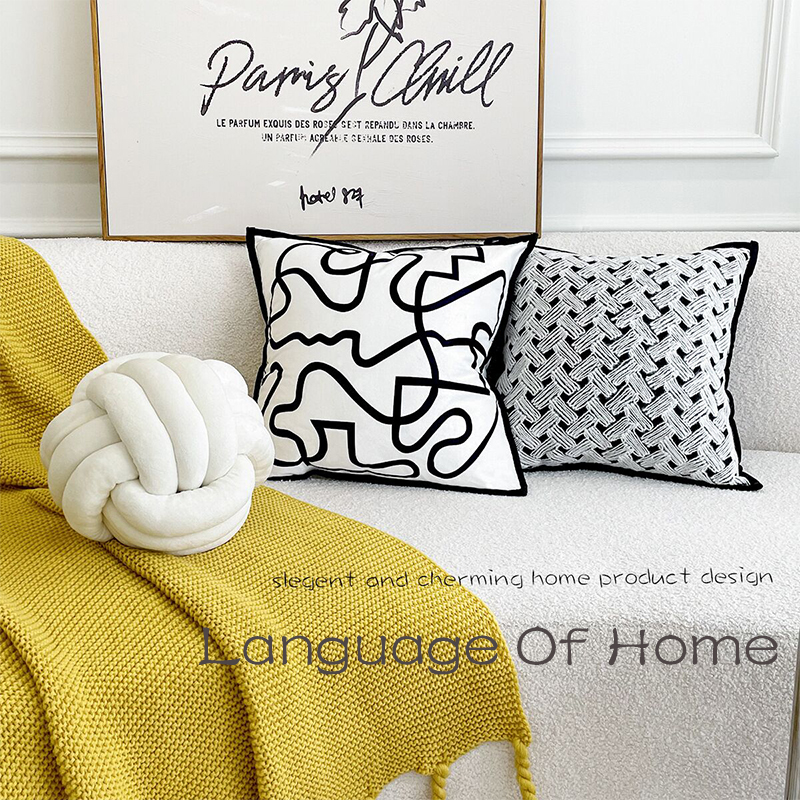 橙言居抱枕靠垫客厅沙发圆形靠枕